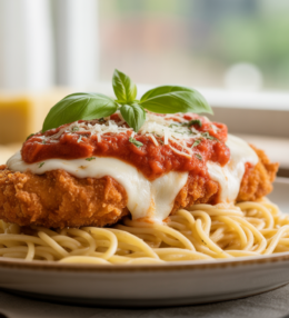 Classic Crispy Chicken Parmesan