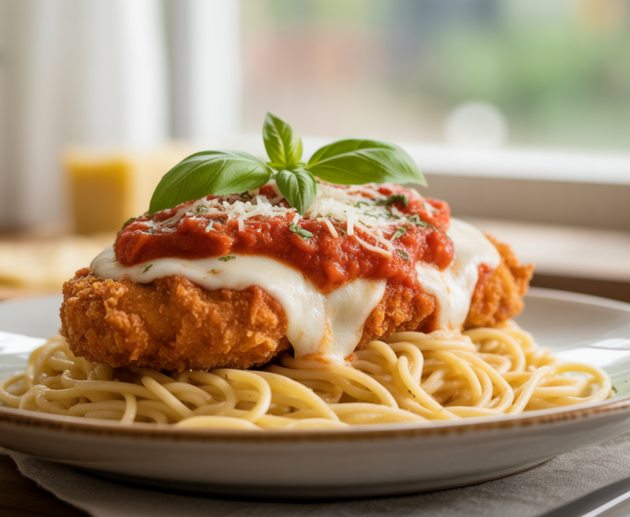 classic crispy chicken parmesan
