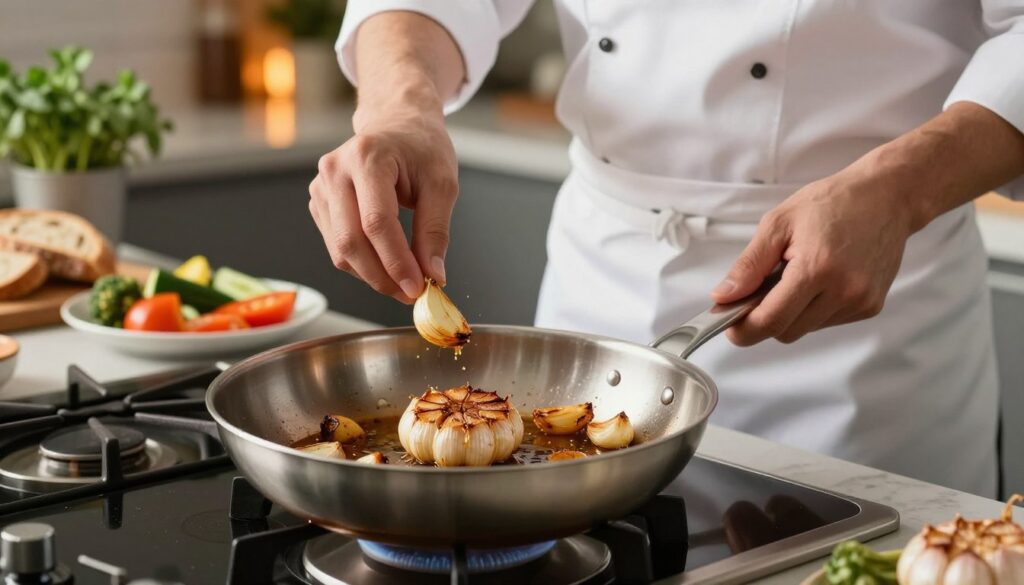 avoiding garlic burn