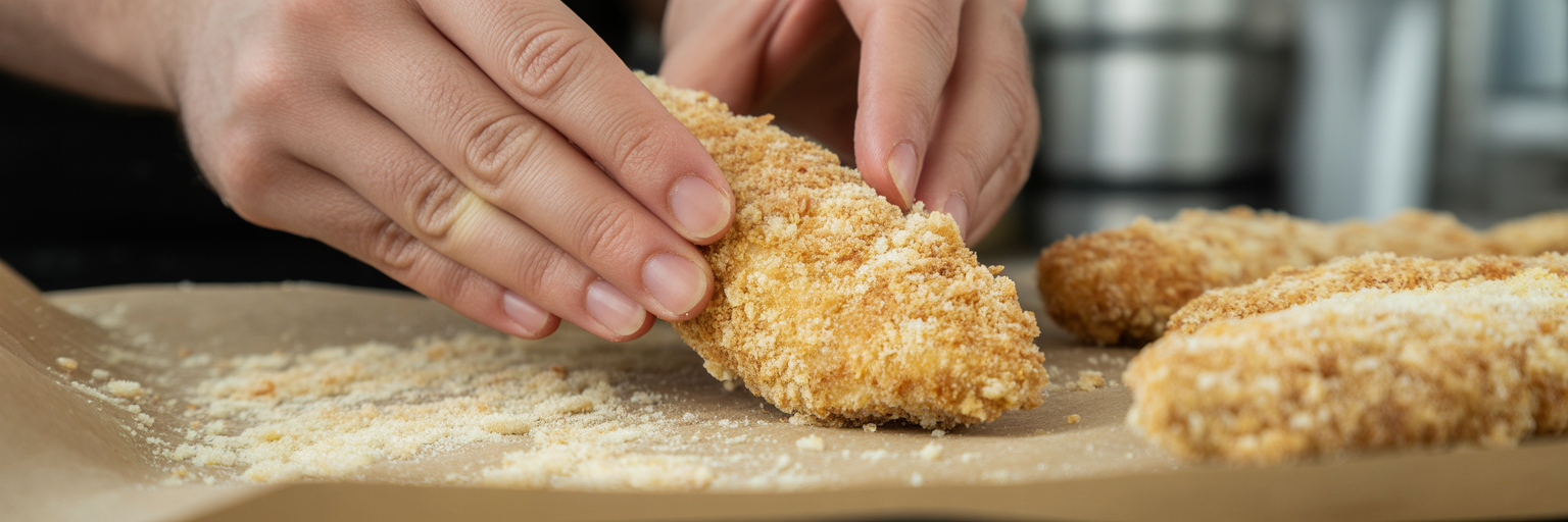 breading chicken