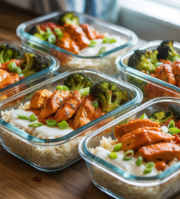 Buffalo Chicken Meal Prep Bowls
