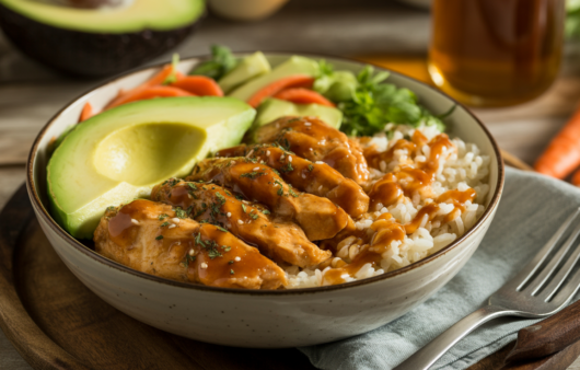 hot honey chicken bowl