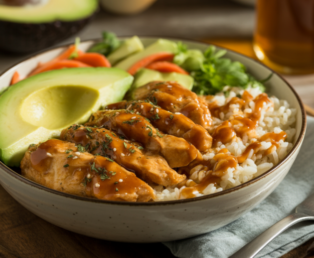 hot honey chicken bowl
