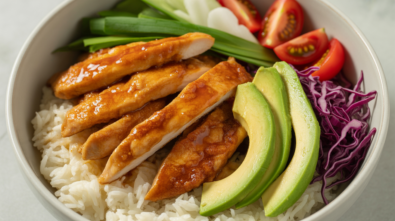hot honey chicken bowl