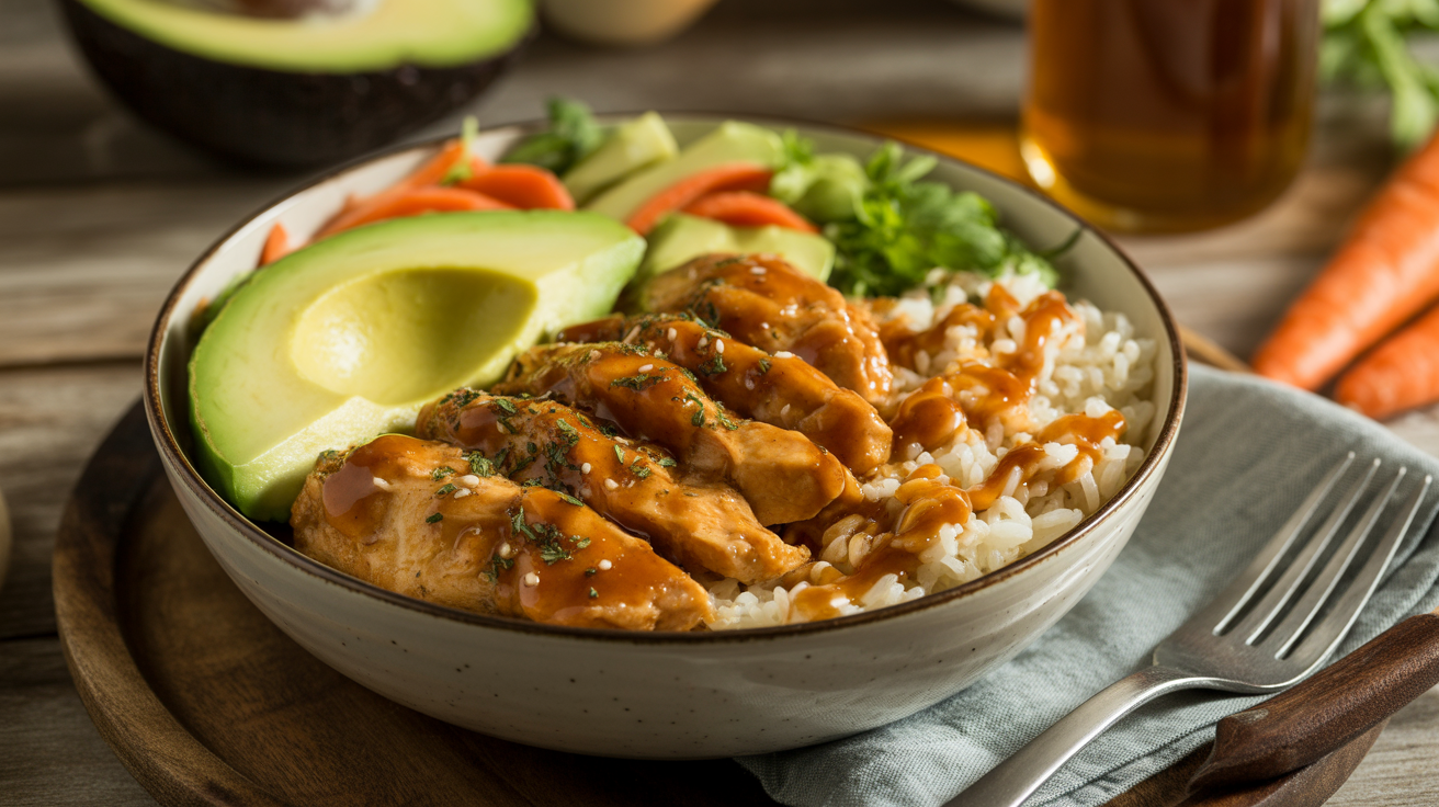 hot honey chicken bowl