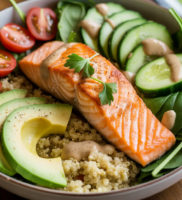 Salmon and Quinoa Power Bowls