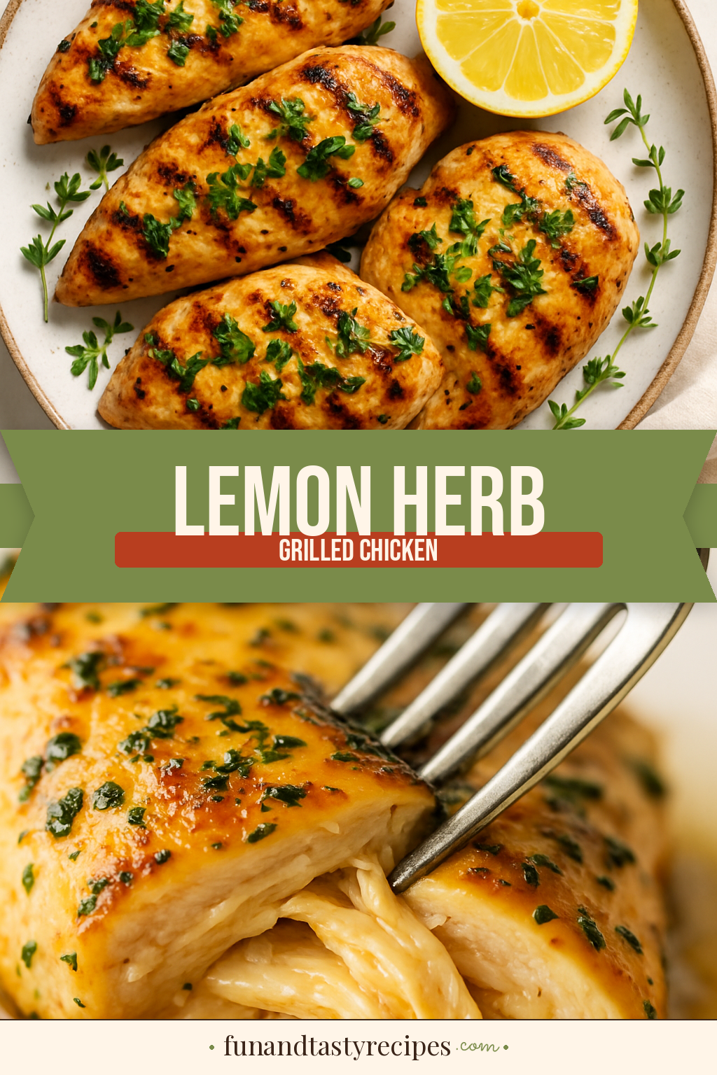 Lemon Herb Grilled Chicken — pin this recipe