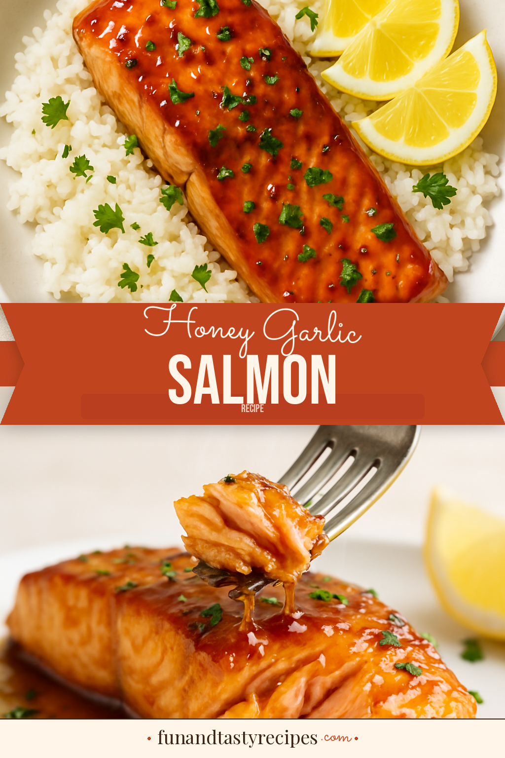 Honey Garlic Salmon — pin this recipe