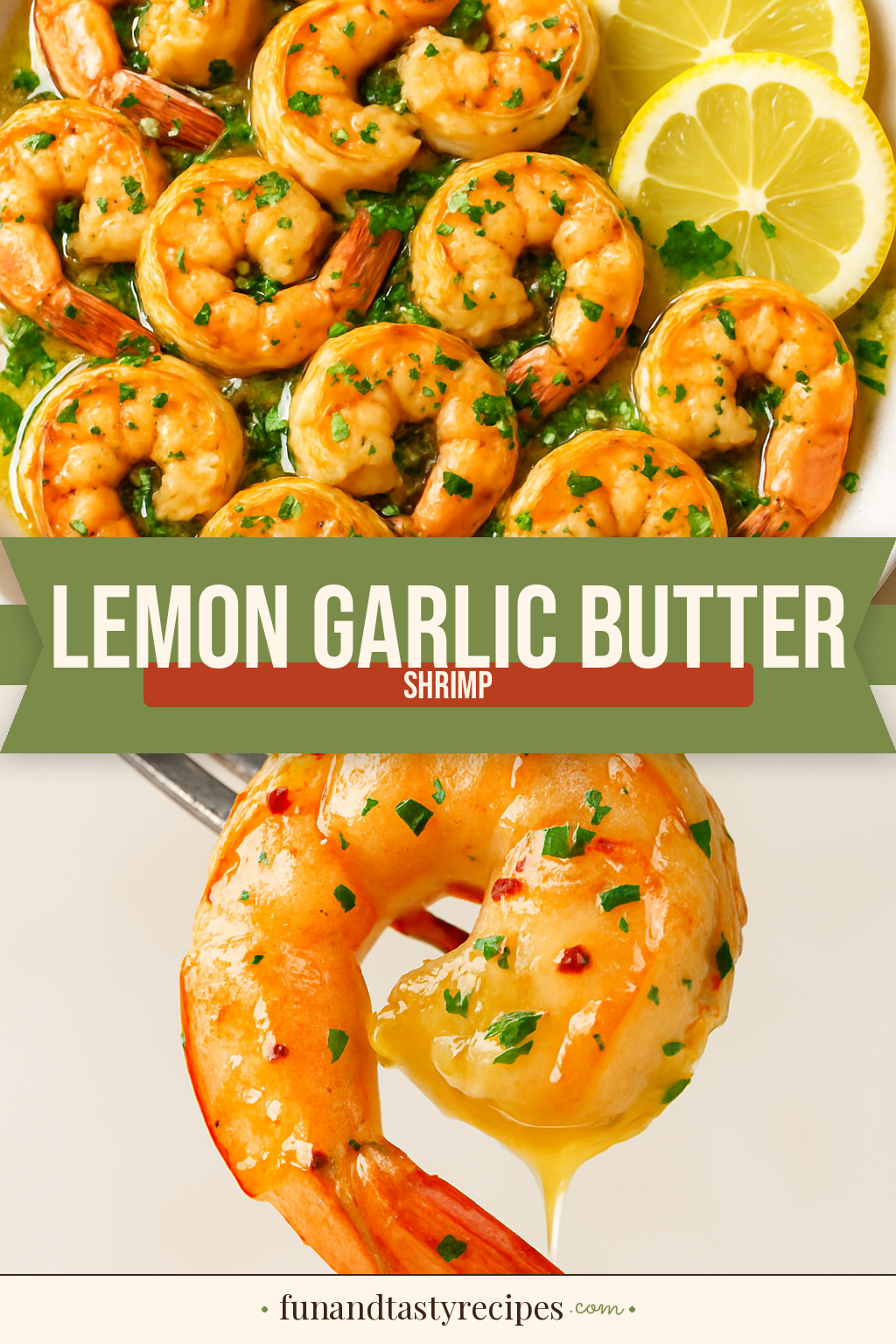 Lemon Garlic Butter Shrimp — pin this recipe