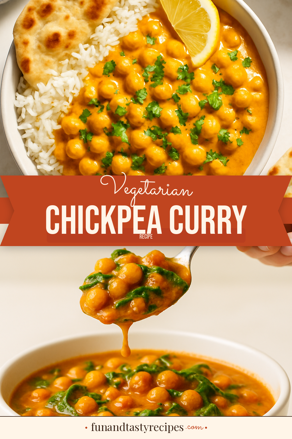 Vegetarian Chickpea Curry — pin this recipe